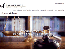 Tablet Screenshot of darvishfirm.com